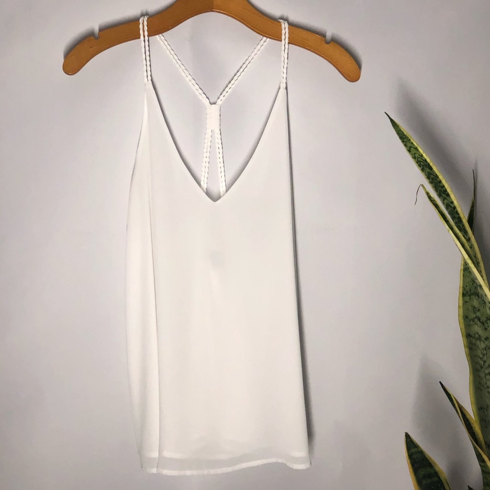 White blouse, size L.